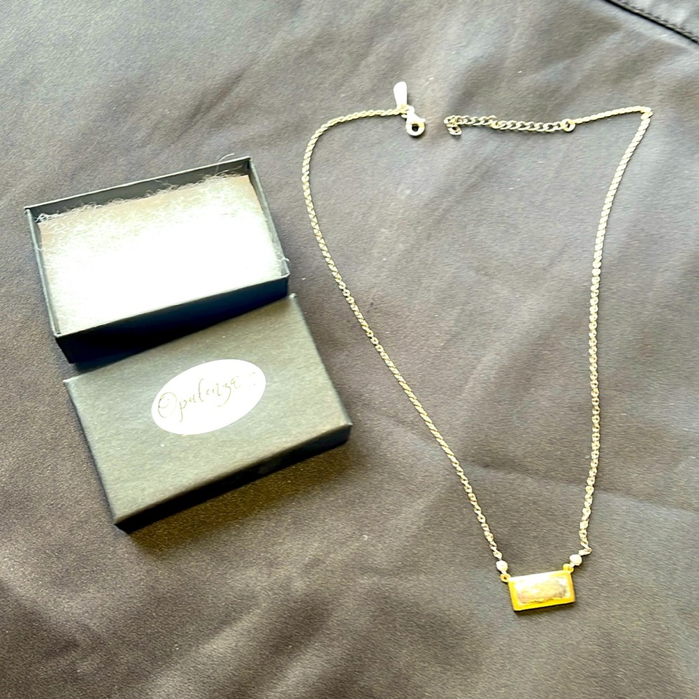 Opulenza women’s necklace silver 925, with a box original, 18” long